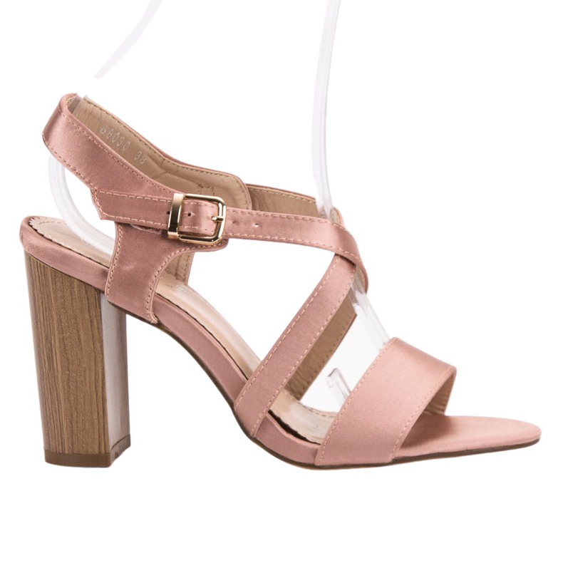 Kayla Seksikäs sandaalit baarissa vaaleanpunainen