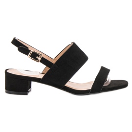 Small Swan Mukavat korkokengät sandaalit musta