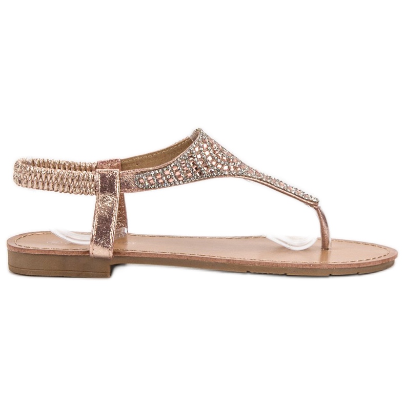 SHELOVET Golden Slip On Sandaalit kultainen