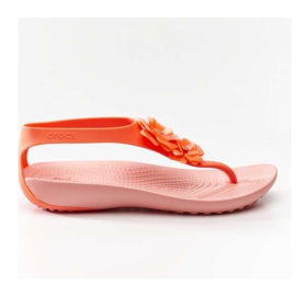 Crocs Serena Embellish Flip W 6PT kirkas korallimeloni monivärinen