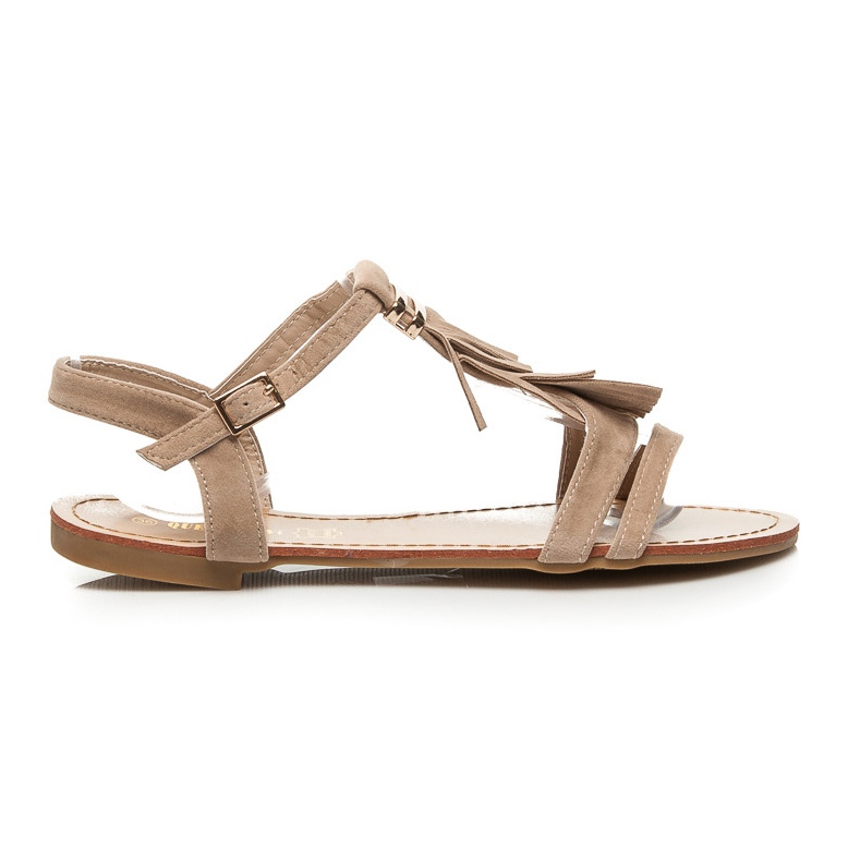 Queen Vivi Sandaalit, joissa on hapsut ruskea