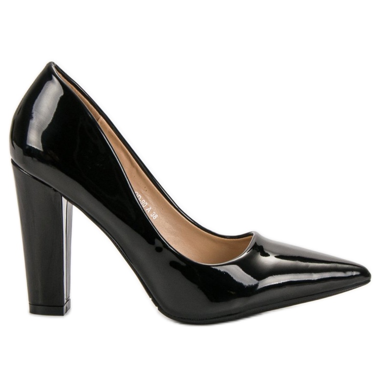 SHELOVET Lakatut pumput musta