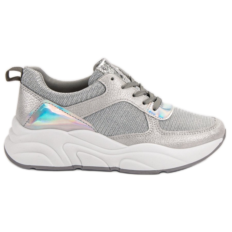 Ideal Shoes Hopeiset urheilukengät harmaa