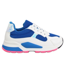 Valkoiset ja tummansiniset JRX306 BLUE / WHITE -urheilukengät valkoinen tummansininen