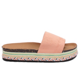 Vaaleanpunainen LS-117 Vaaleanpunaiset korkeat pohjatossut