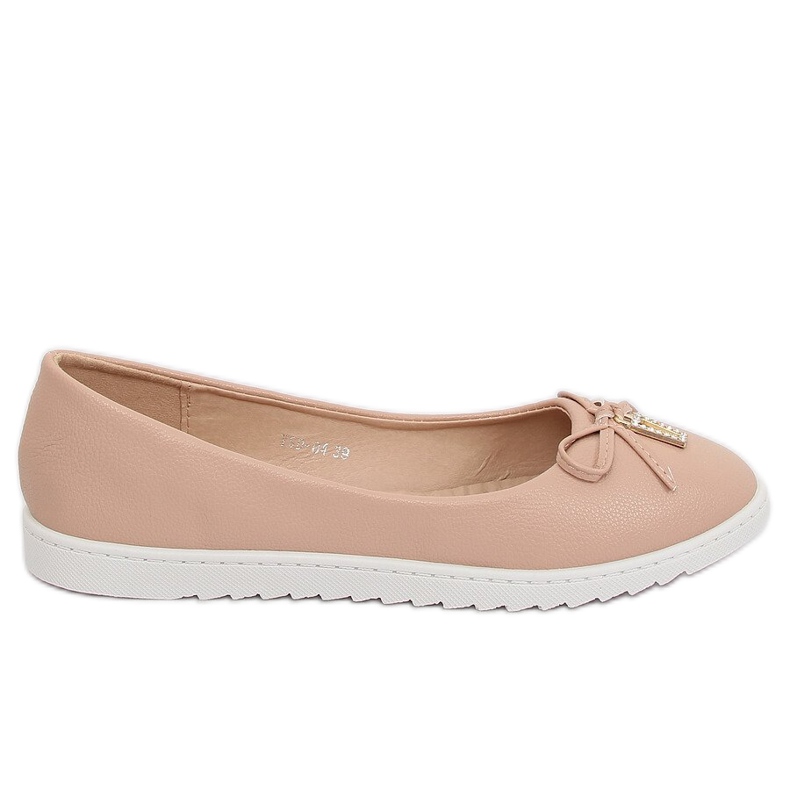 Naisten beige ballerinat YSD-04 Nude