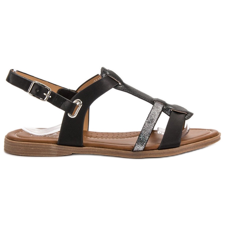 Small Swan Mukavat naisten sandaalit musta