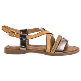 Small Swan Muodikkaat sandaalit keltainen