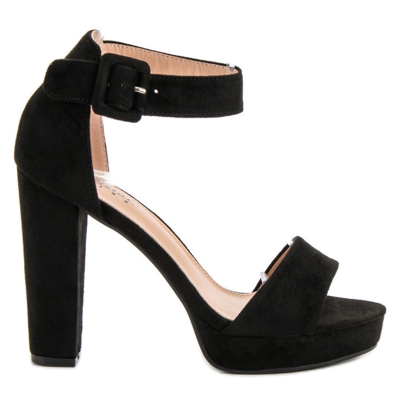 Seastar Seksikäs sandaalit alustalla musta