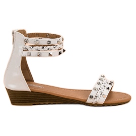SHELOVET Rock -sandaalit valkoinen