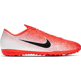 Nike Mercurial Vapor X 12 Academy Tf M AH7384-801 jalkapallokengät monivärinen valkoinen