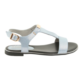 M.Daszyński Sandaalit sininen helmi Daszyński MR1583-7 M.Daszyński Sandaalit sininen helmi Daszyński MR1583-7