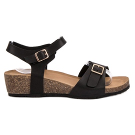 Seastar Klassiset Wedge -sandaalit musta