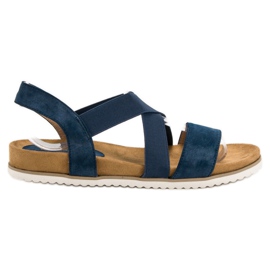 Evento Naisten Slip-On Sandaalit sininen tummansininen