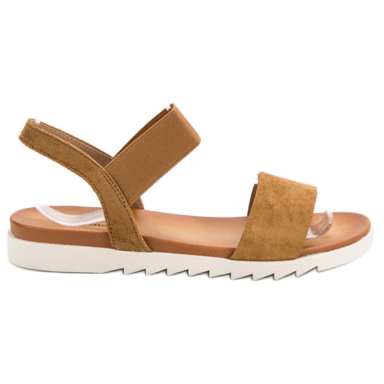 Primavera Kamelisandaalit kuminauhalla ruskea