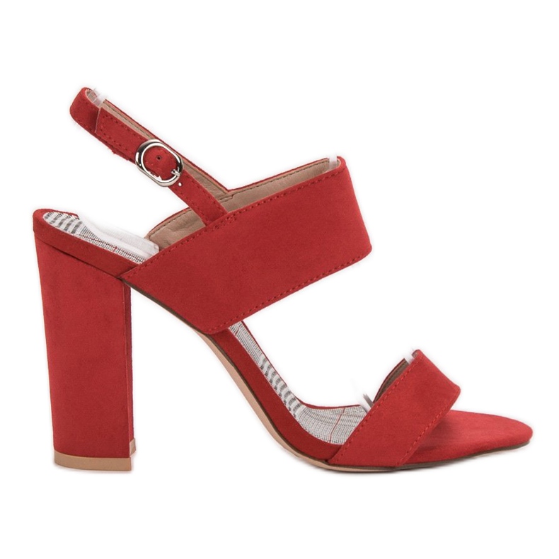 SHELOVET Punaiset sandaalit baarissa punainen