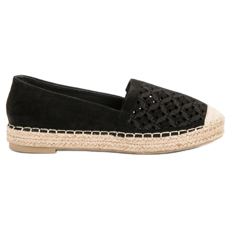 VICES Suede Espadrilles musta