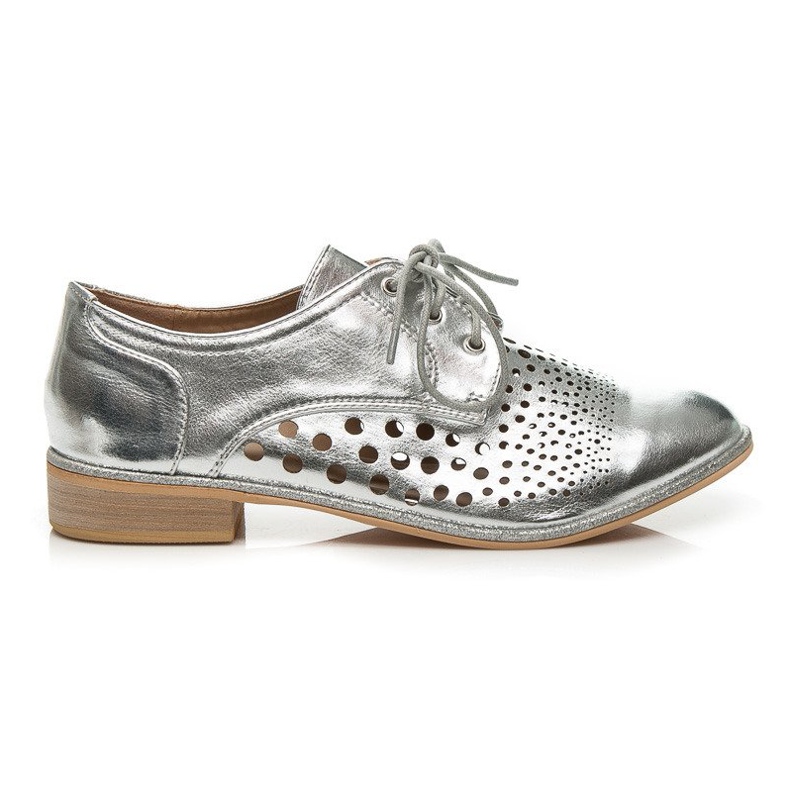 Vices Nauhalliset kengät, joissa on aukko harmaa