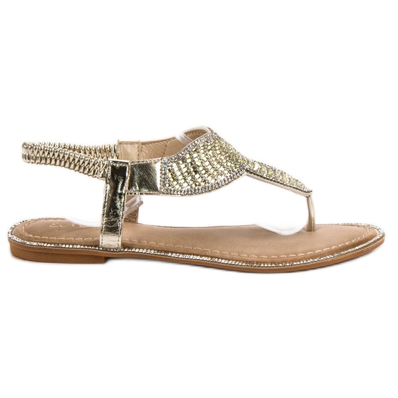 Encor Tyylikkäät japanilaiset sandaalit keltainen