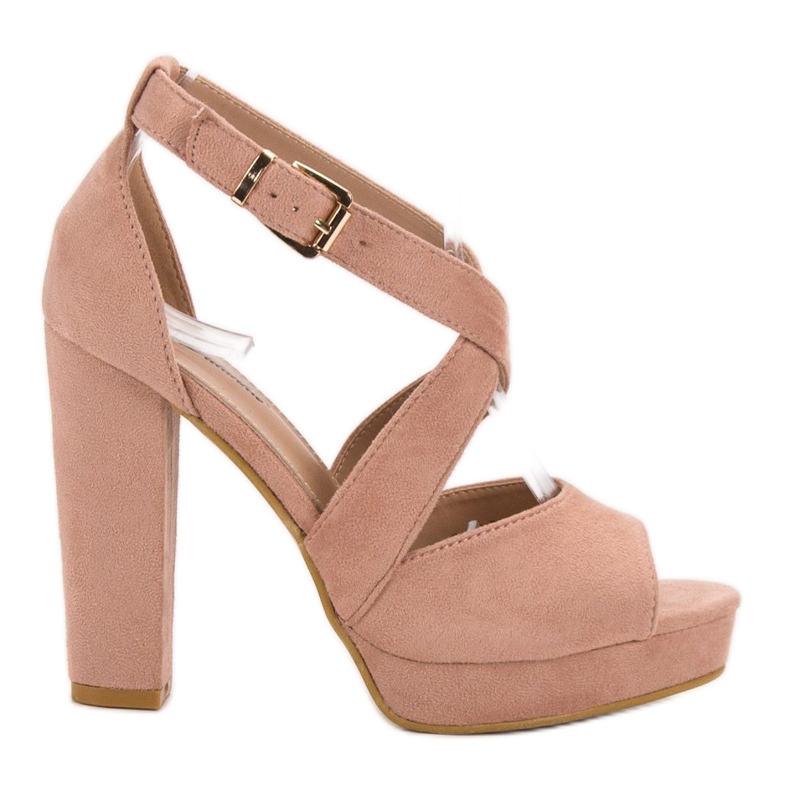 SHELOVET Sandaalit alustalla vaaleanpunainen