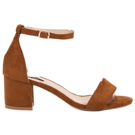 VICES mokkanahkaiset sandaalit ruskea VICES mokkanahkaiset sandaalit ruskea