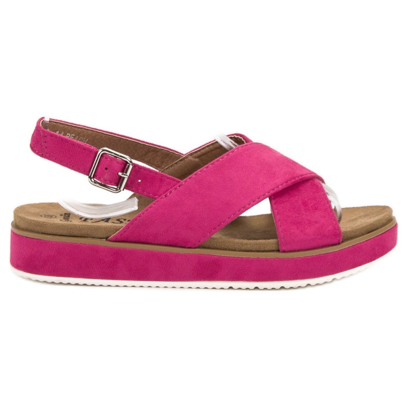 Goodin Mokkanahkaiset sandaalit vaaleanpunainen