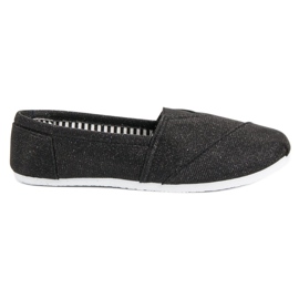 SHELOVET Glitter Slip On Lenkkarit musta