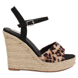 Espadrillit kiilaleopardilla LL-190 Leopard ruskea Espadrillit kiilaleopardilla LL-190 Leopard ruskea