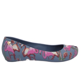 Meliski ja flamingot tummansininen CK85 Blue violetti monivärinen