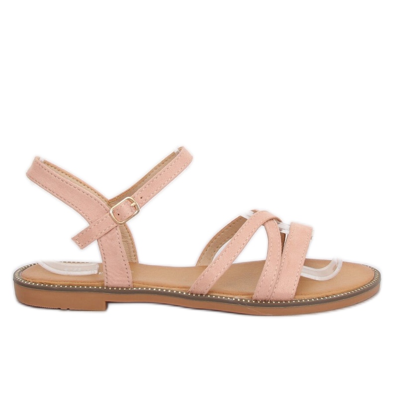Vaaleanpunaiset naisten sandaalit S55 Pinkki vaaleanpunainen