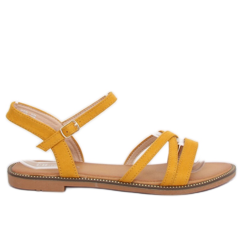 Keltaiset naisten sandaalit S55 Keltainen