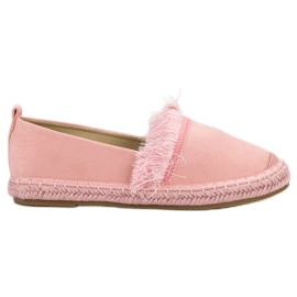Lily Shoes Espadrillit, joissa on hapsut vaaleanpunainen