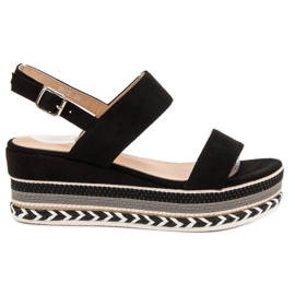 Primavera Boho Wedge Sandaalit musta