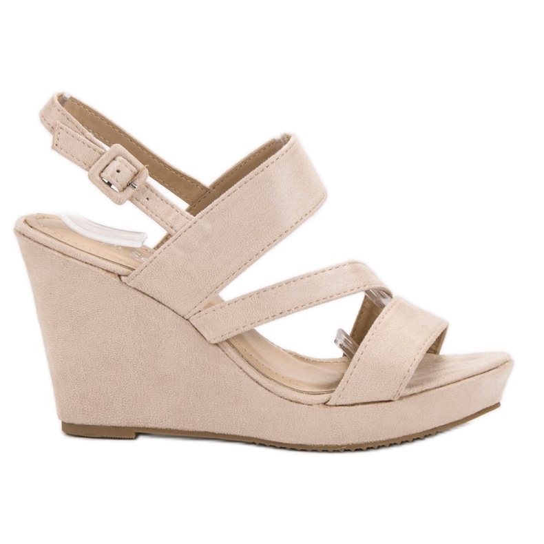 SHELOVET Wedge sandaalit ruskea