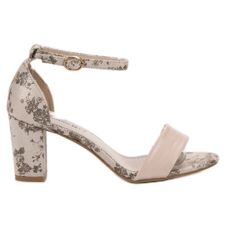 Goodin Tyylikkäät korkeakorkoiset sandaalit ruskea