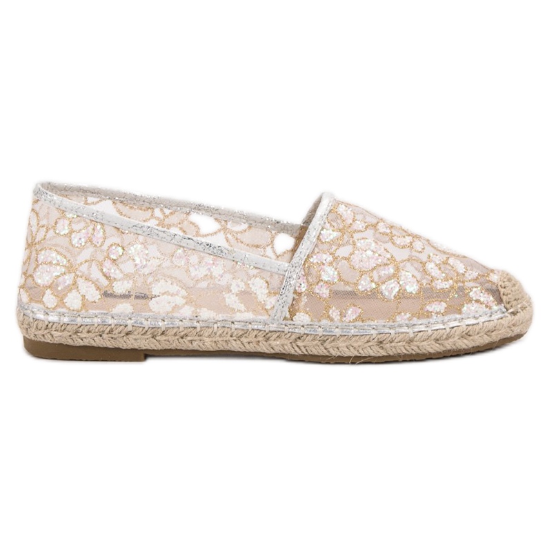 Pitsi Espadrilles VICES ruskea keltainen Pitsi Espadrilles VICES ruskea keltainen