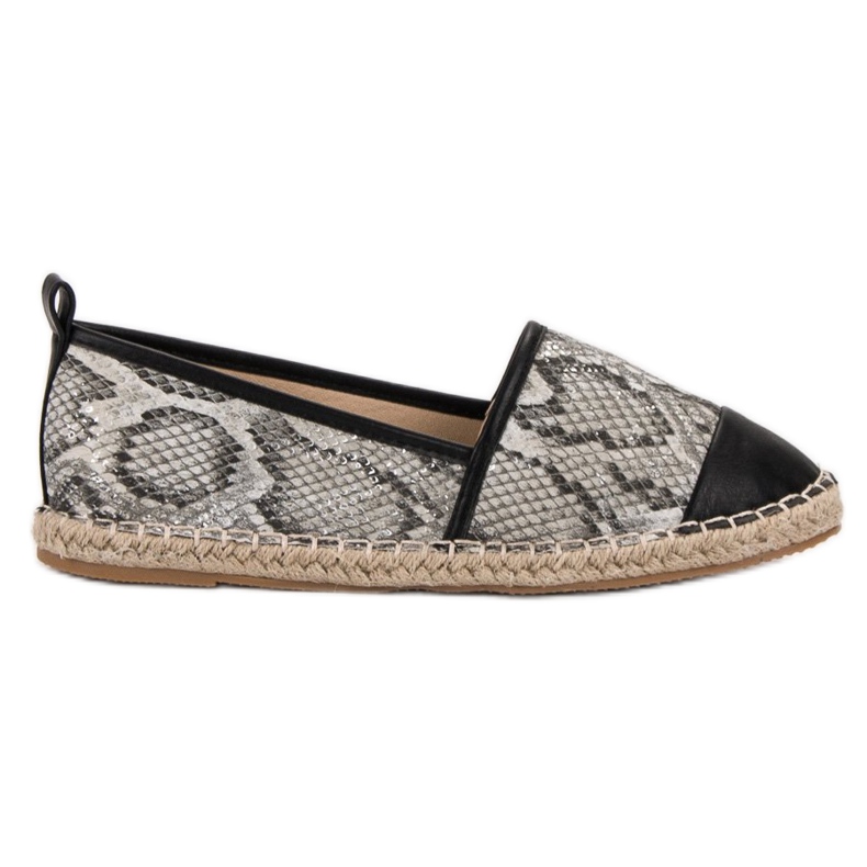 Vices Snake Print Vinceza Espadrilles musta harmaa monivärinen