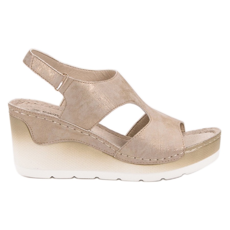 Goodin Mukavat kiilamaiset sandaalit keltainen