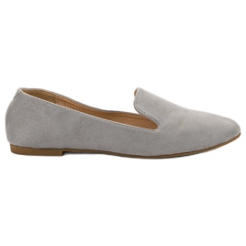 Lily Shoes Suede Lords harmaa