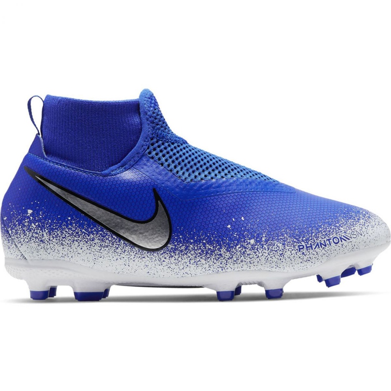 Nike Phantom Vsn Academy Df FG / MG Jr AO3287-410 jalkapallokengät monivärinen sininen
