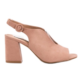 Milaya Rakennetut sandaalit vaaleanpunainen