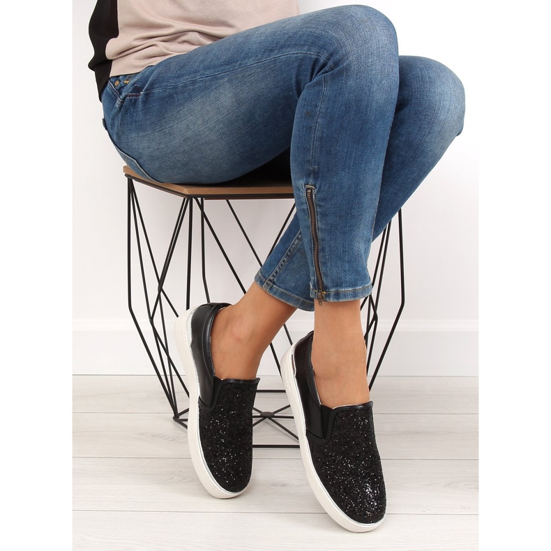 Tyylikäs slipony elegantti 788-26 Musta II-GAT