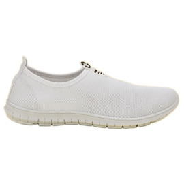 SHELOVET Valkoiset Slip-On lenkkarit valkoinen
