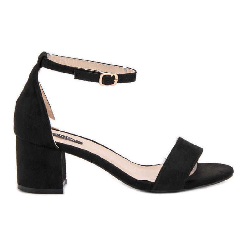 VICES mokkanahkaiset sandaalit musta