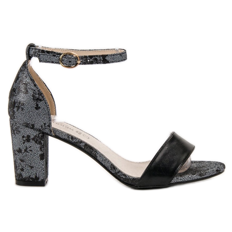 Goodin Tyylikkäät korkeakorkoiset sandaalit harmaa