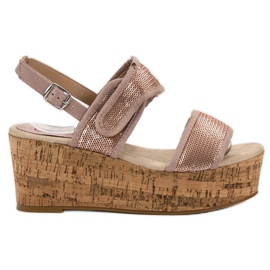 Kylie Velcro -sandaalit vaaleanpunainen