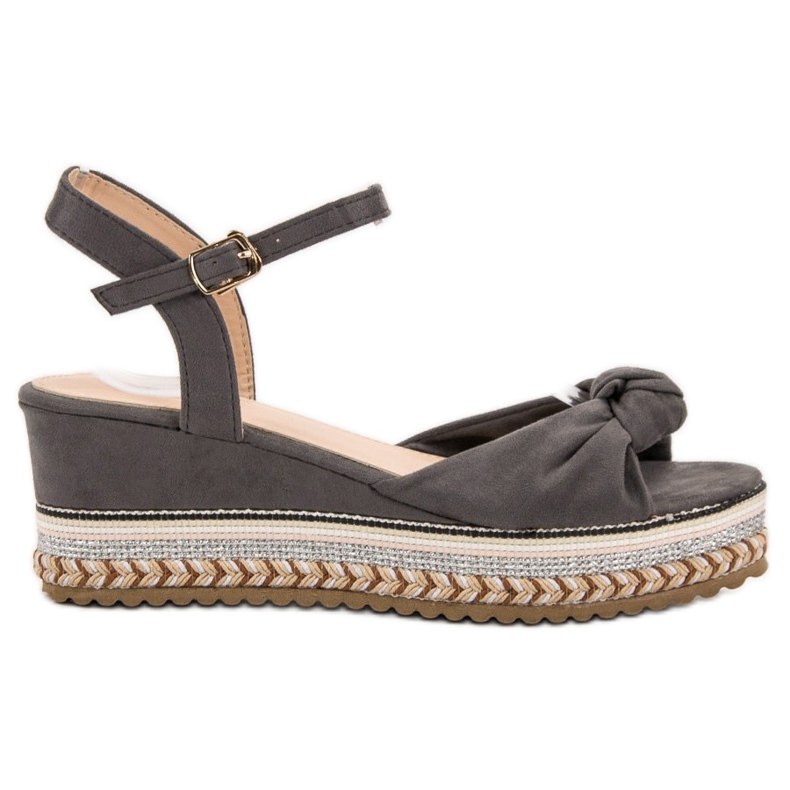 Groto Gogo Suede Espadrilles Sandaalit harmaa