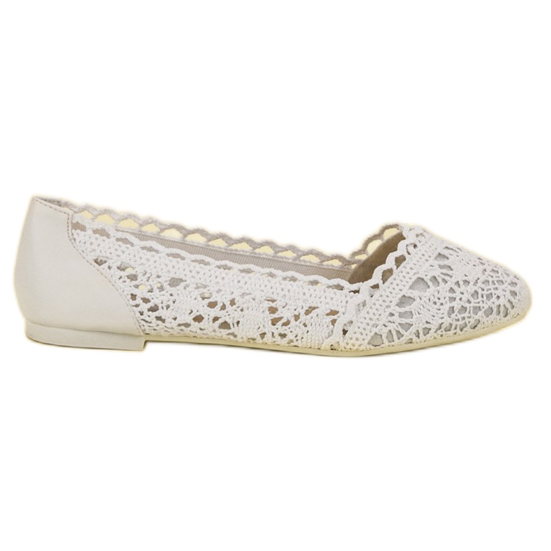 Coura Valkoiset pits balerinat valkoinen