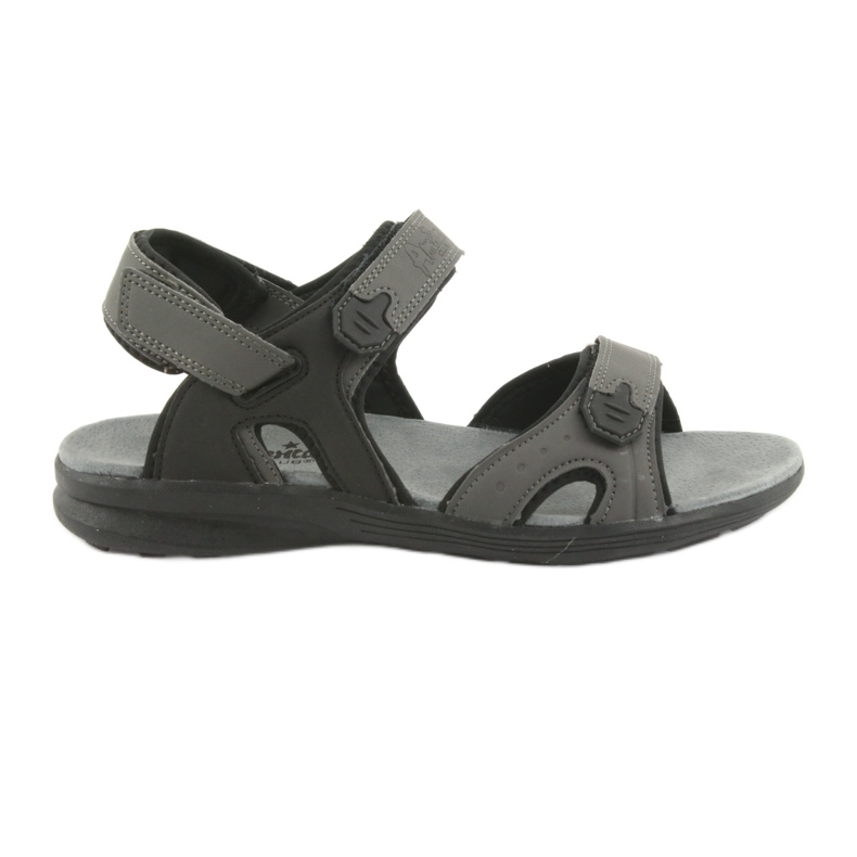 American Club Amerikkalaiset HL09 mustat / harmaat urheilusandaalit