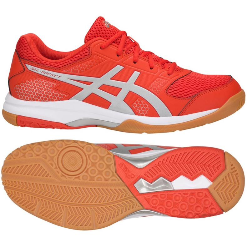 Asics Gel Rocket 8 M B706Y-0693 lentopallokengät monivärinen vaaleanpunainen